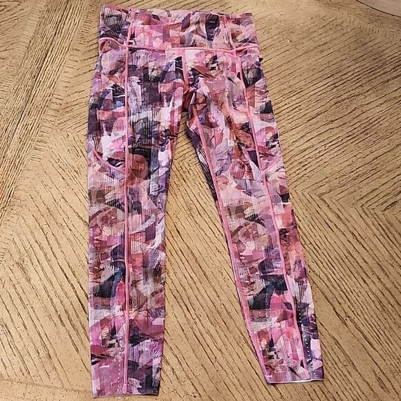Lululemon size 6 leggings multicolored - Picture 2 of 13
